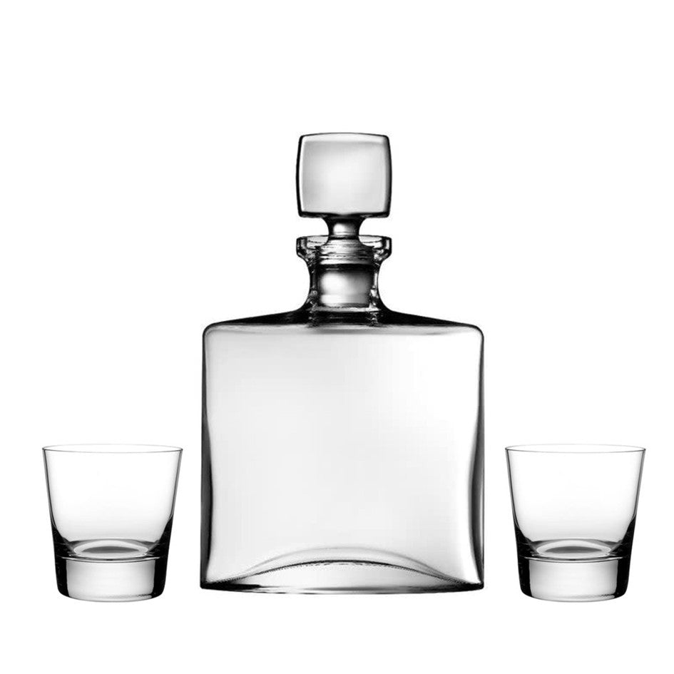 Square & Rocks - Decanter & Glasses (Set of 3) – Il’argento Registry