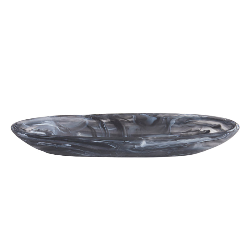 Classical - Boat Bowl Medium Black Swirl