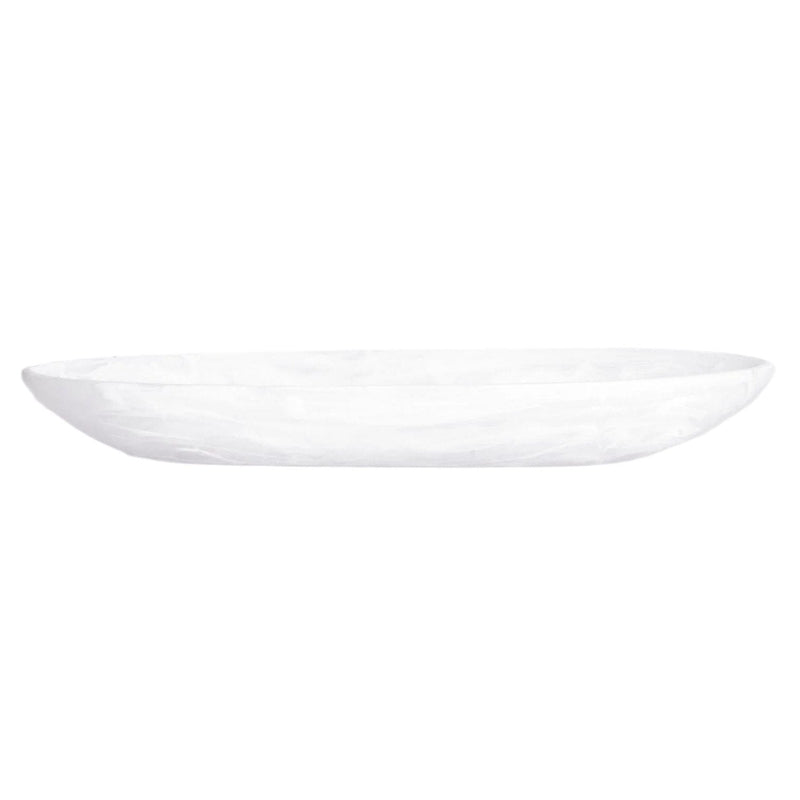 Classical - Boat Bowl Medium White Swirl