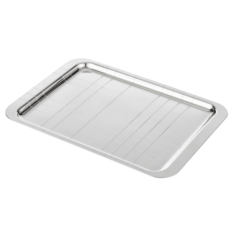 Graphik - Silver Plated - Rectangular Large Tray