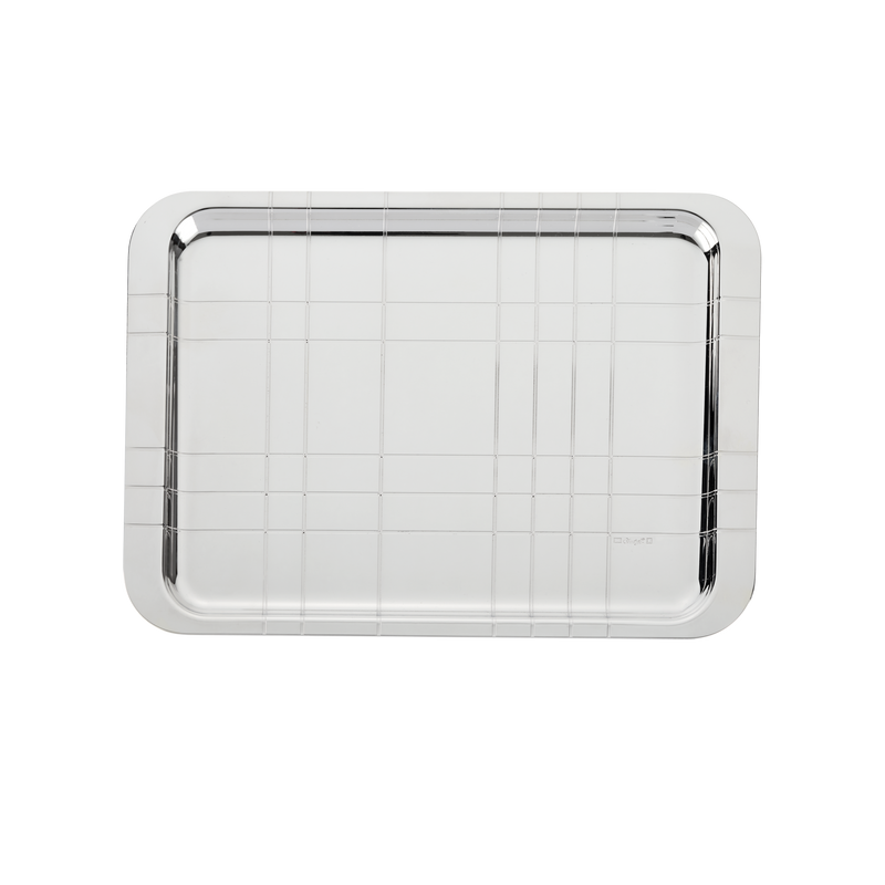Graphik - Silver Plated - Rectangular Large Tray