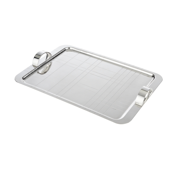 Graphik - Silver Plated - Rectangular XLarge Tray