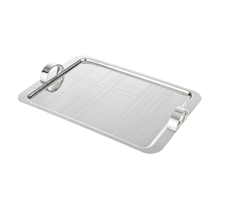Graphik - Silver Plated - Rectangular XLarge Tray