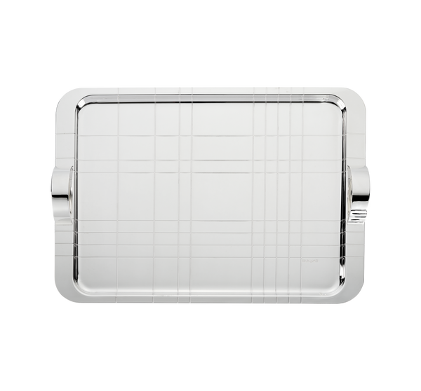 Graphik - Silver Plated - Rectangular XLarge Tray