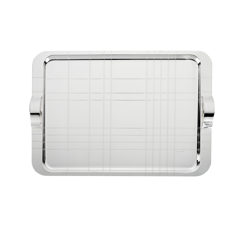 Graphik - Silver Plated - Rectangular XLarge Tray