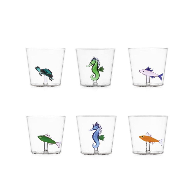 Marine Garden - Tumblers Assorted Sea Animal (Set of 6)