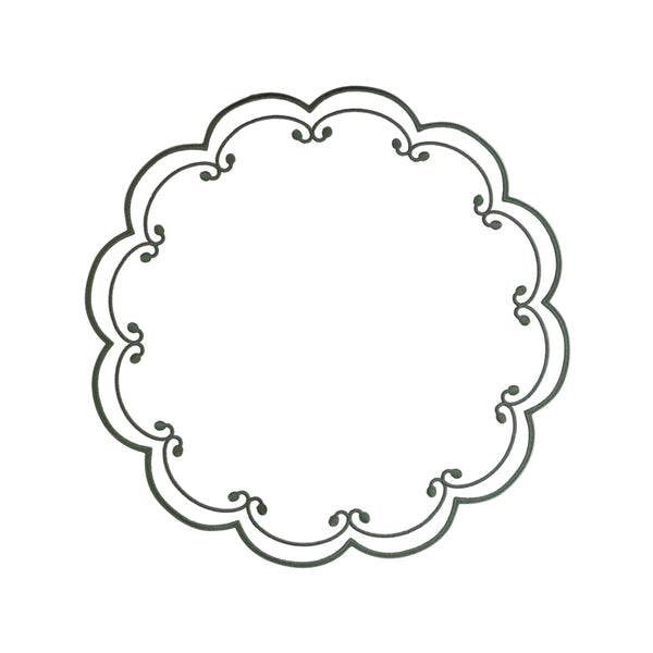 Royal - Round Placemats Green (Set of 4)