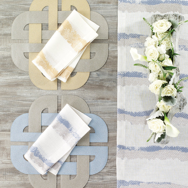 Galway - Round Knot Pearl / Oyster Placemats (Set of 4)