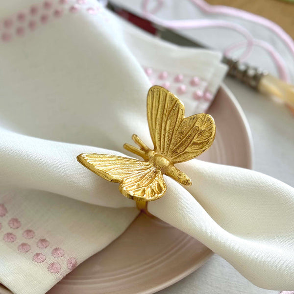 Butterfly - Napkin Rings Gold (Set of 4)