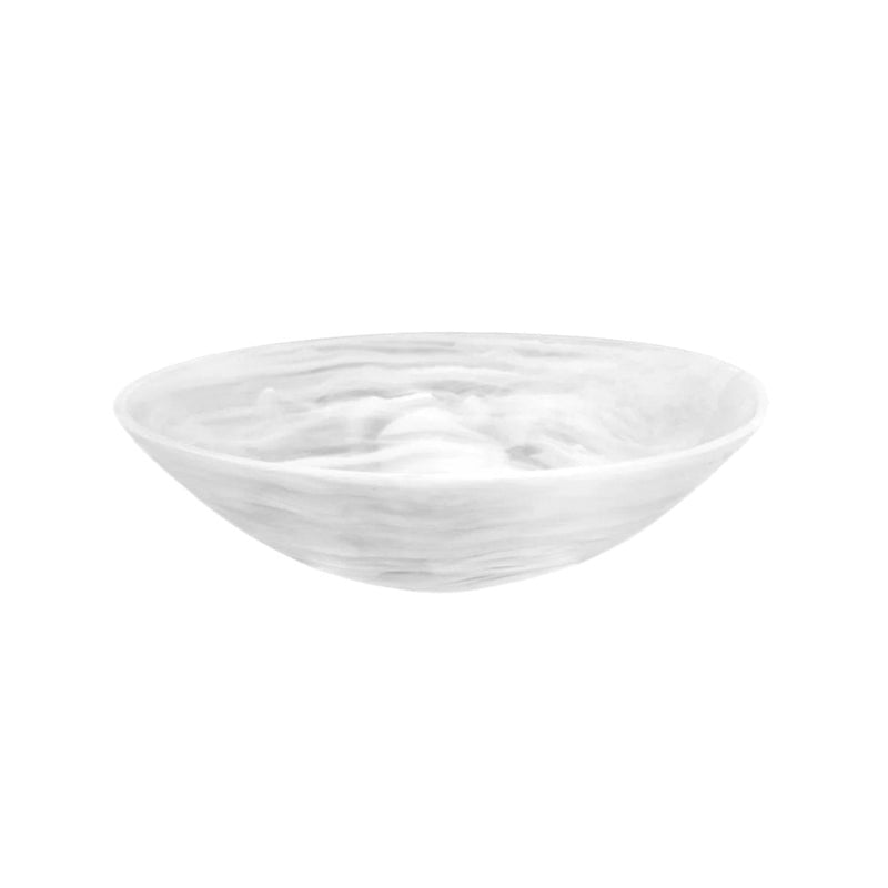 Everyday - Round Medium Bowl White Swirl