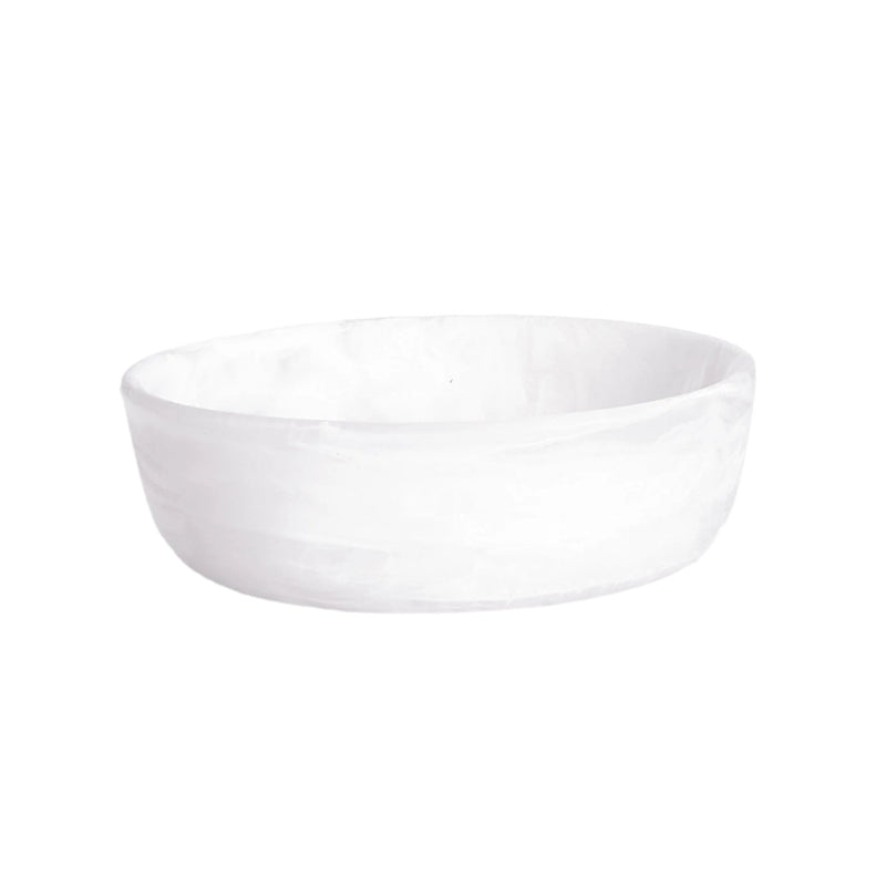 Signature - Round Bowl Medium White Swirl