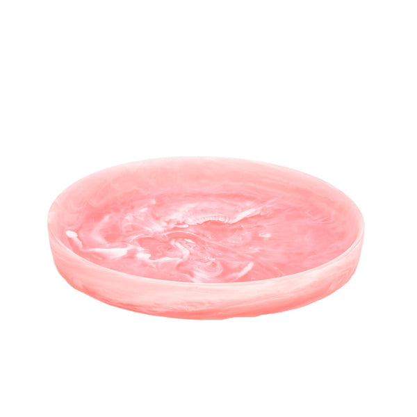 Signature - Round Platter Medium Pink Swirl