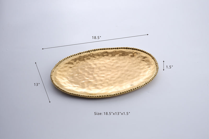 Monaco - Gold - Large Oval Platter