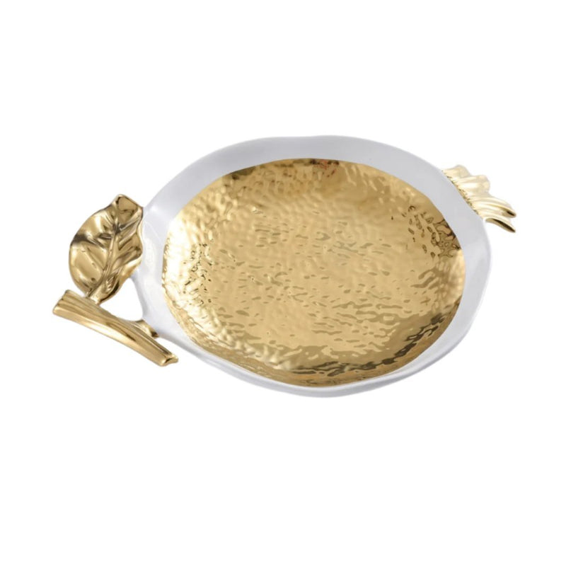 White and Gold - The Pomegranate Gold Plate