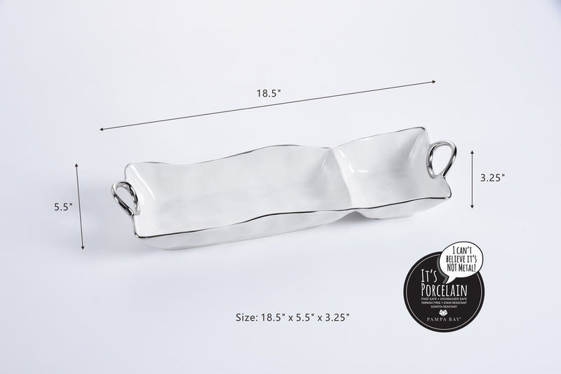 Handles with Style - White and Silver - Chip and Dip