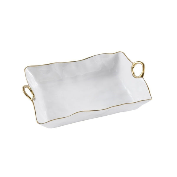 Golden Handles - White and Gold - Large Deep Server