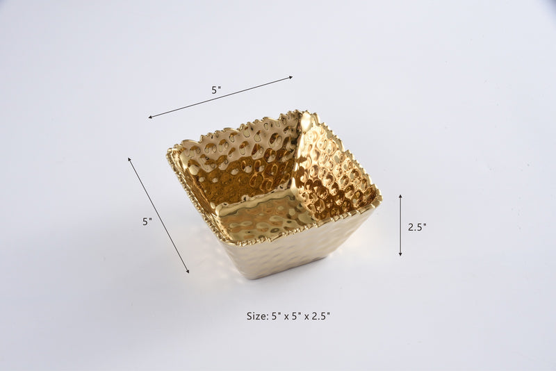 Golden Millennium - Gold - Small Square Bowl