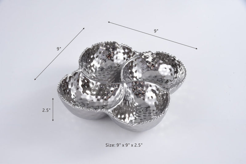 Millennium - Silver - 4 Section Bowl