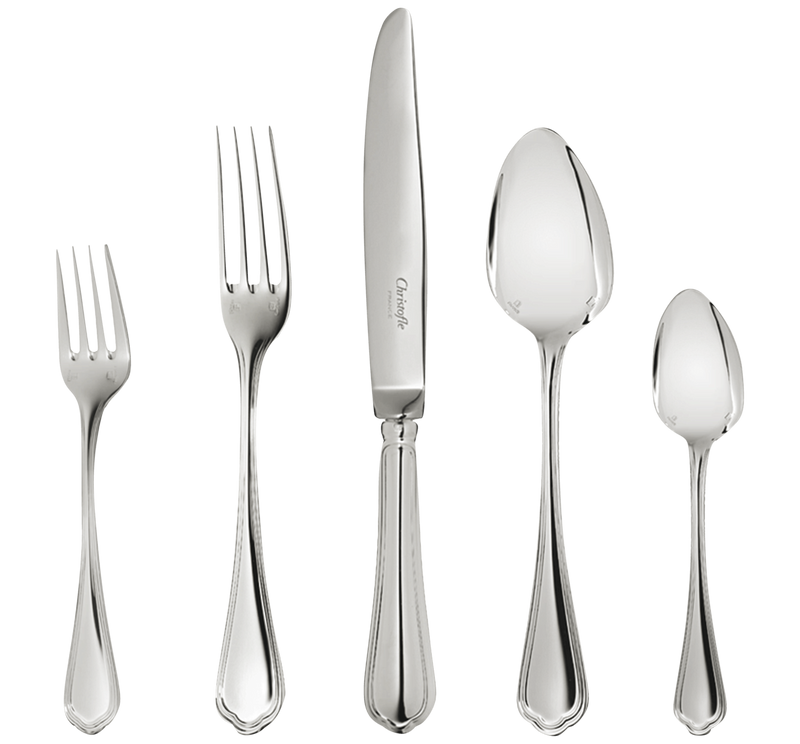 Spatours - Silver Plated - Flatware Place Setting (Set of 24)