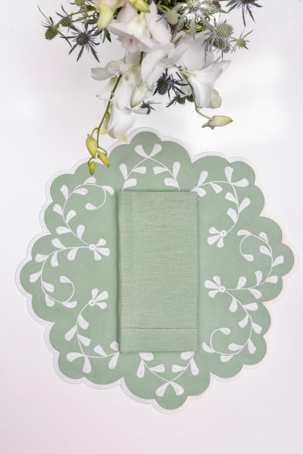 Classic - Celadon Linen Napkin & Placemat