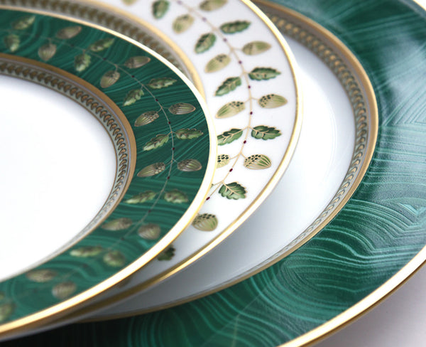 Constance - Malachite Salad Plate