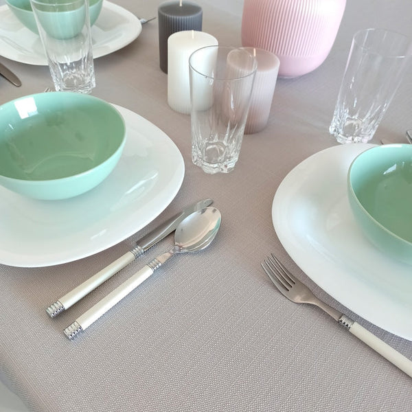 Altamira - Pearl Grey Tablecloth 60"x102"