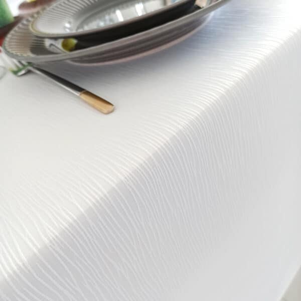 Castellana - White Nappe Tablecloth 79"x177"