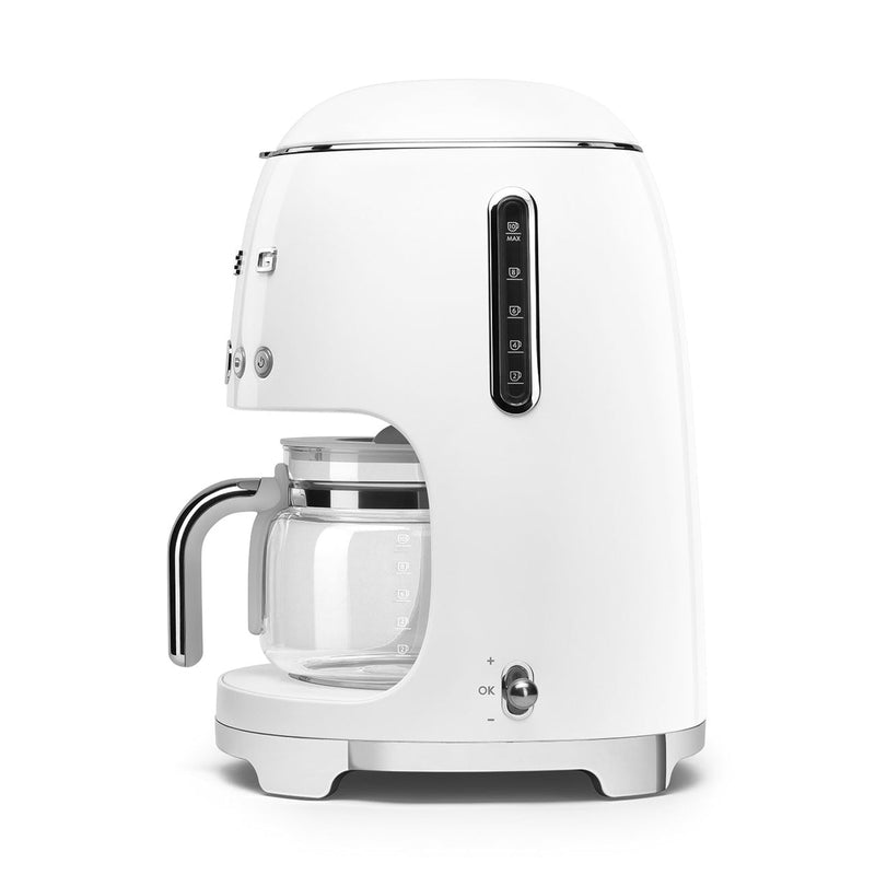 Retro Style - Drip Filter Coffee Machine White Glossy