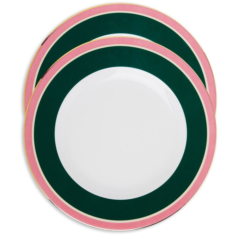 Rainbow - Porcelain Green Dinner Plate (Set of 2)