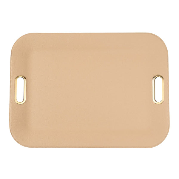Metal Handles - Large Serving Tray Ospo Beige