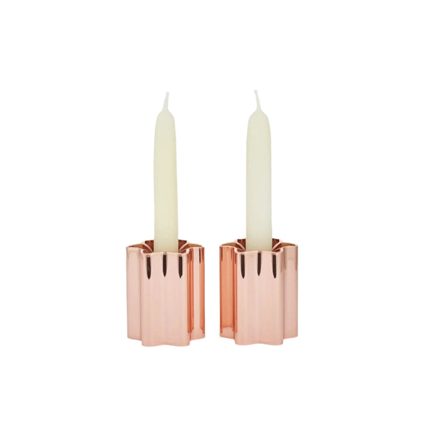 Candle Holders - Rose Gold