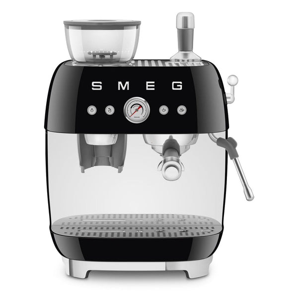 Retro Style - Espresso Coffee Machine Black Glossy