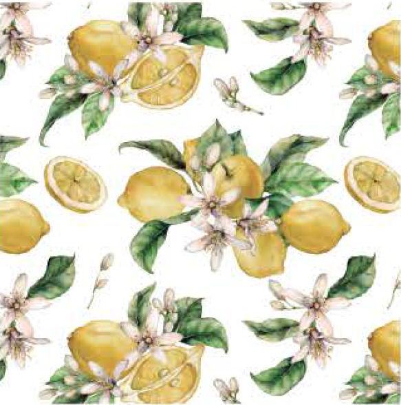 Fruit - F197 Lemon Bread Basket White