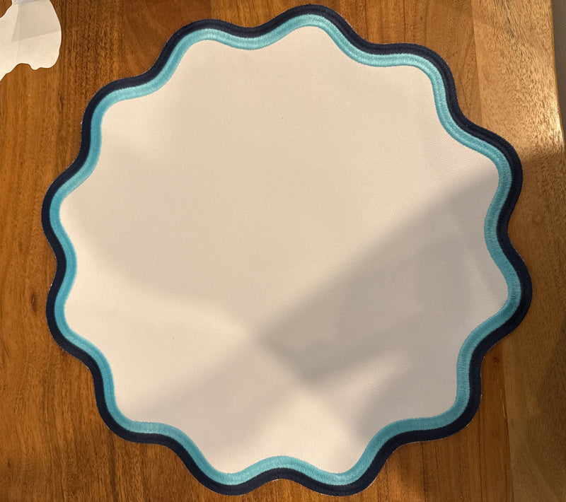 Mykonos - Light Blue / Navy Placemats (Set of 4)