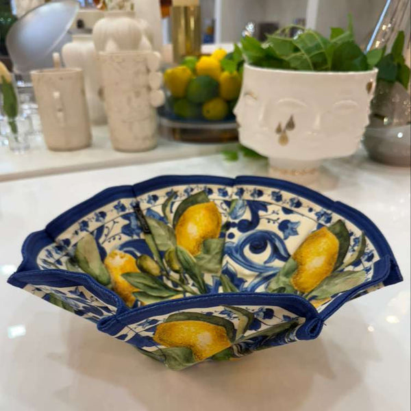 Fruit - F389 Lemon Bread Basket Navy