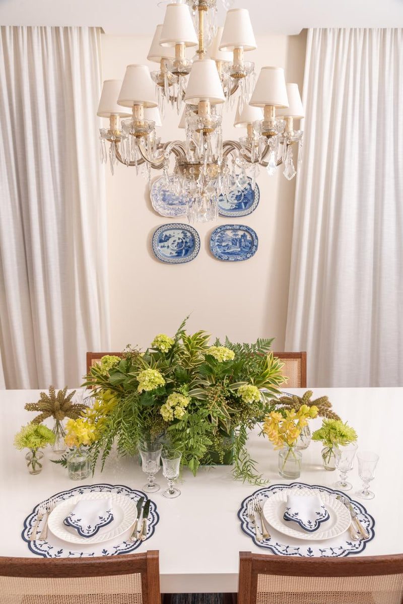 Firenze - Navy Linen Napkin & Placemat