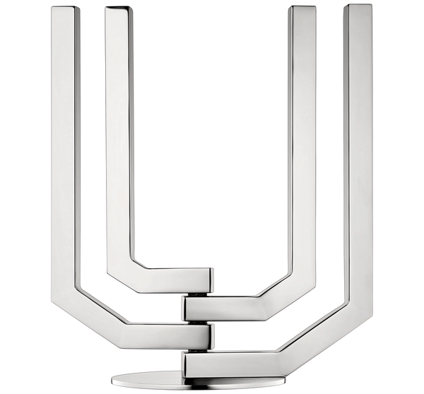 Arborescence - Stainless Steel Candlestick Holder Four Candles