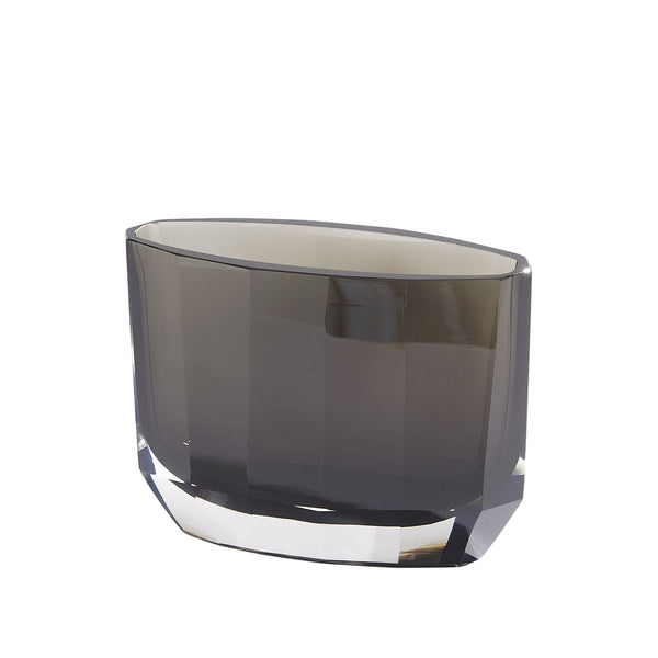 Jewel - Wide Dark Grey Vase