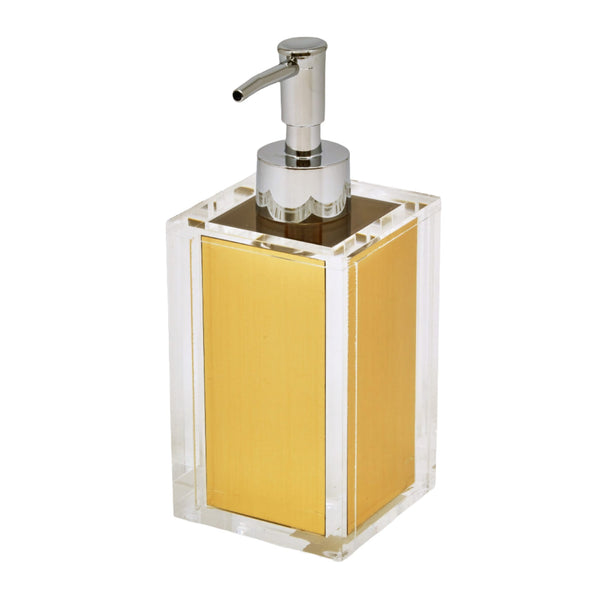 Soap Dispenser Acrylic with Gold Insert