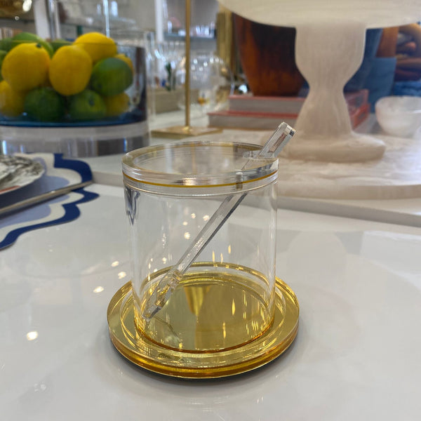 Honey Jar - Acrylic Cilinder Gold