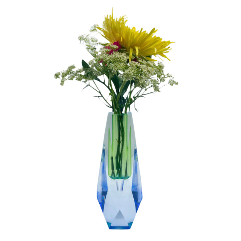 Lumina - Iridescent Blue & Green Large Vase