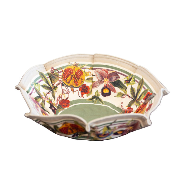 Pomegranate - P03 Bread Basket Green / Beige