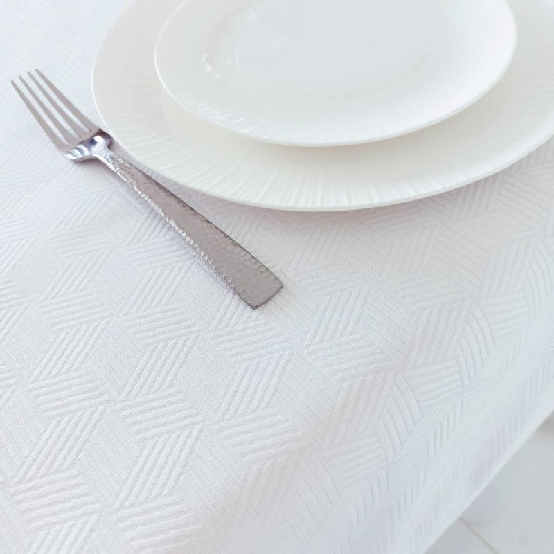 Moya - White Cube Tablecloth 70"x120"