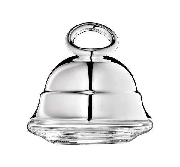 Vertigo - Silver Plated Personal Lidded Butter Dish