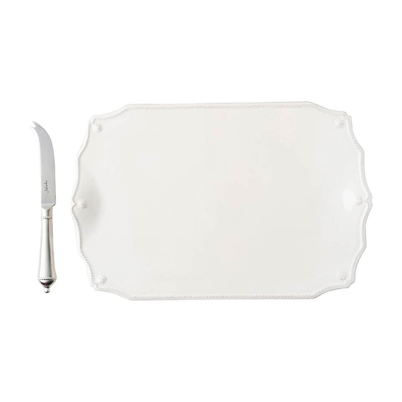 Berry & Thread Whitewash - 15" Serving Board w/Knife