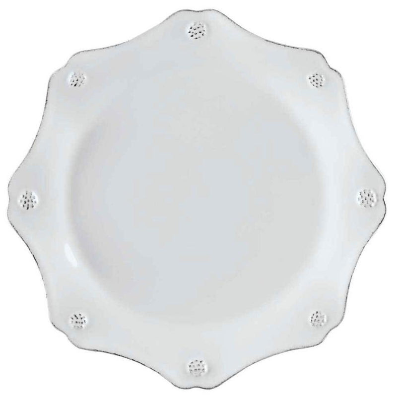 Berry & Thread Whitewash - Scallop Dessert/Salad Plate (Set of 6)