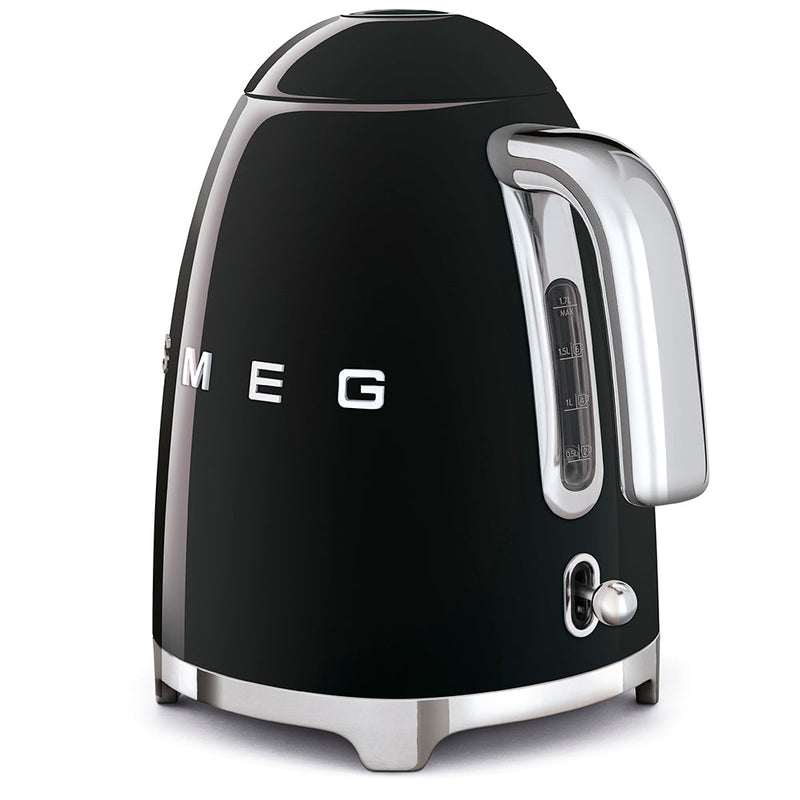 Retro Style - Electric Kettle Black Glossy