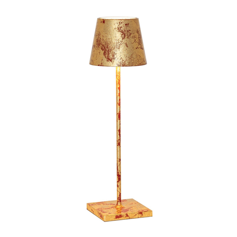 Poldina Pro - Table Lamp Gold Leaf Crackle Red