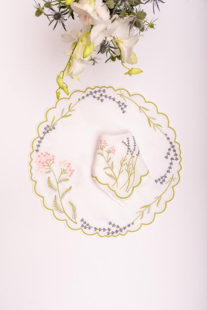 Lavender - Garden Linen Napkin & Placemat Pink