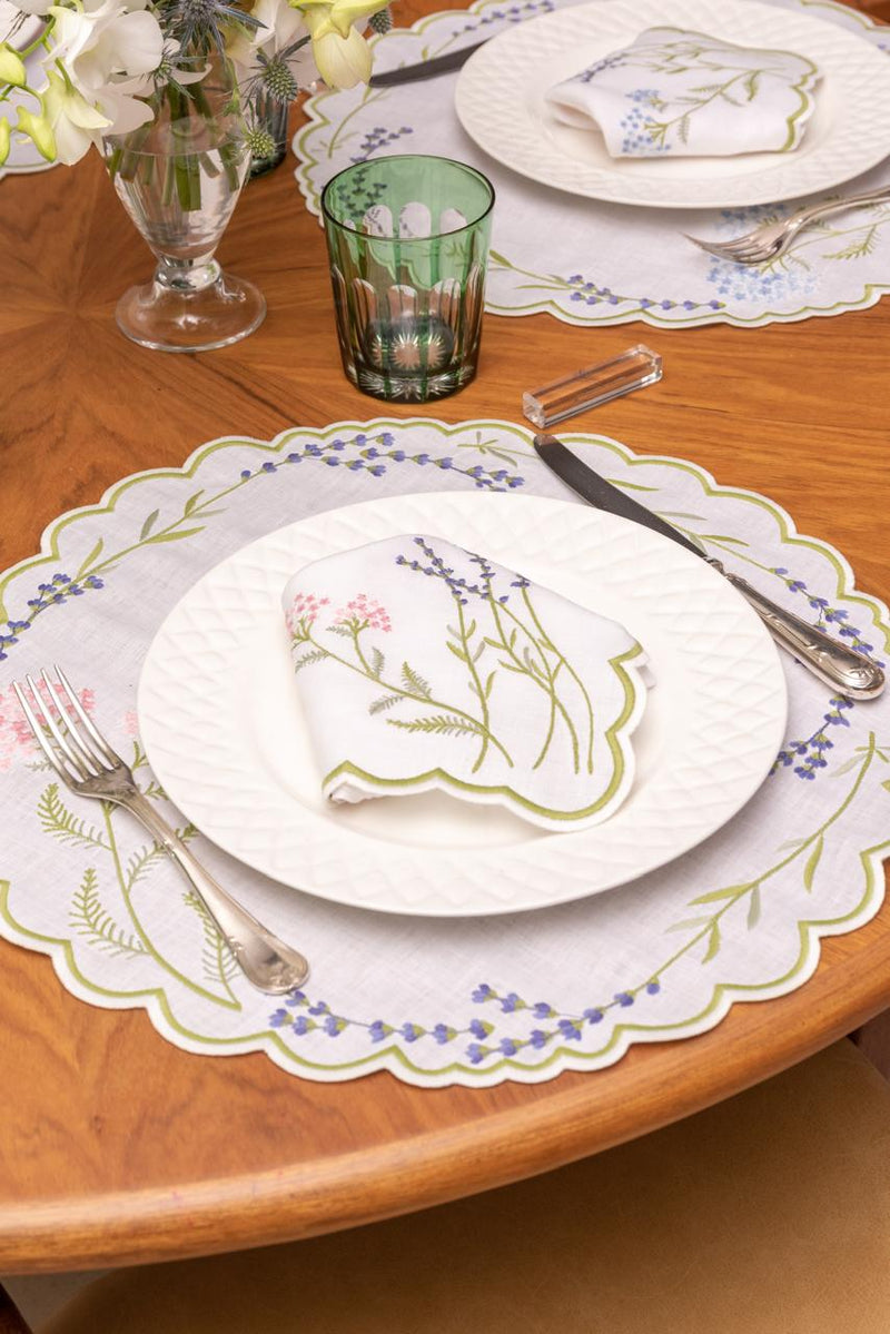 Lavender - Garden Linen Napkin & Placemat Pink